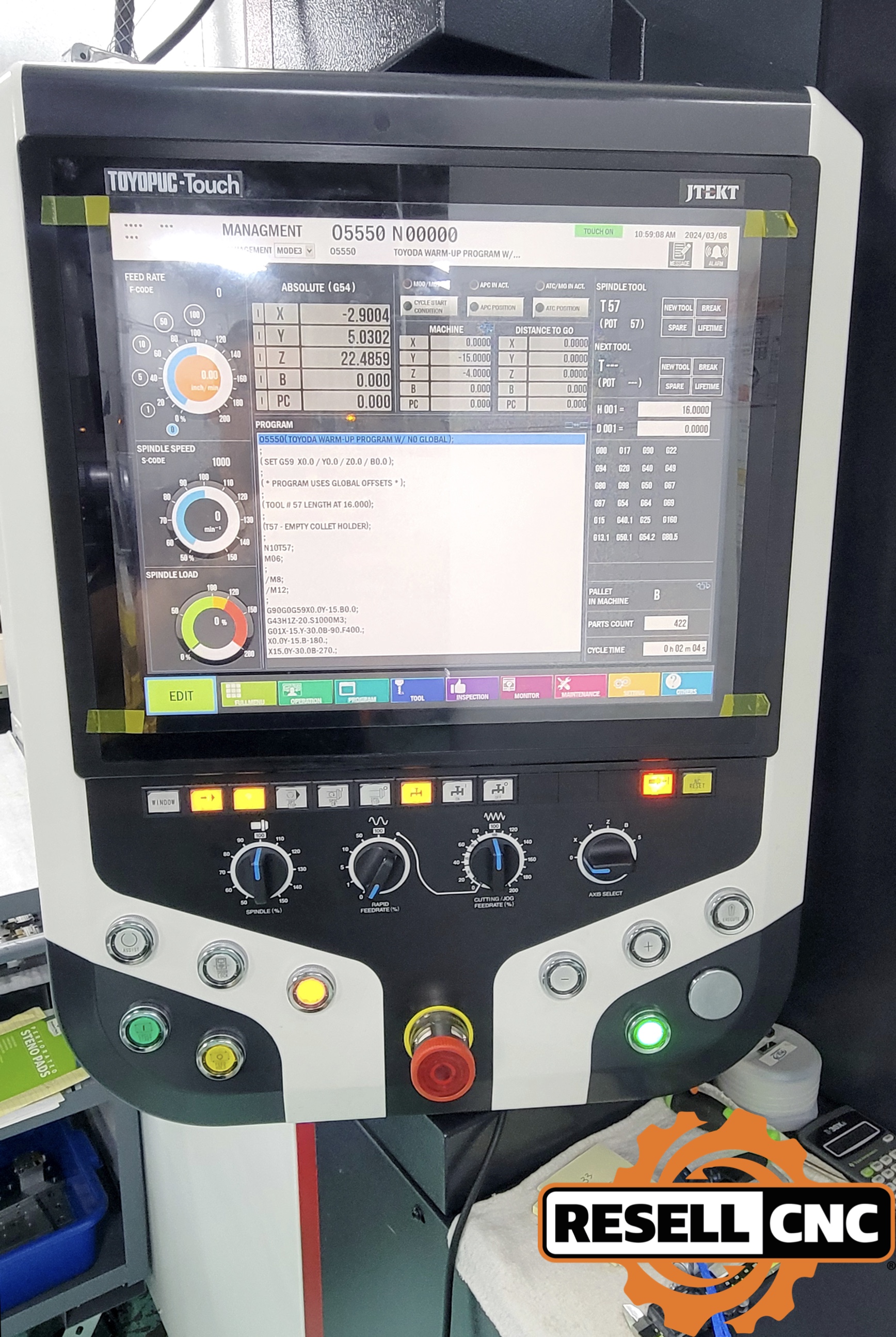 JTEKT FH5000-i CNC Horizontal Mills | Used CNC - Resell CNC