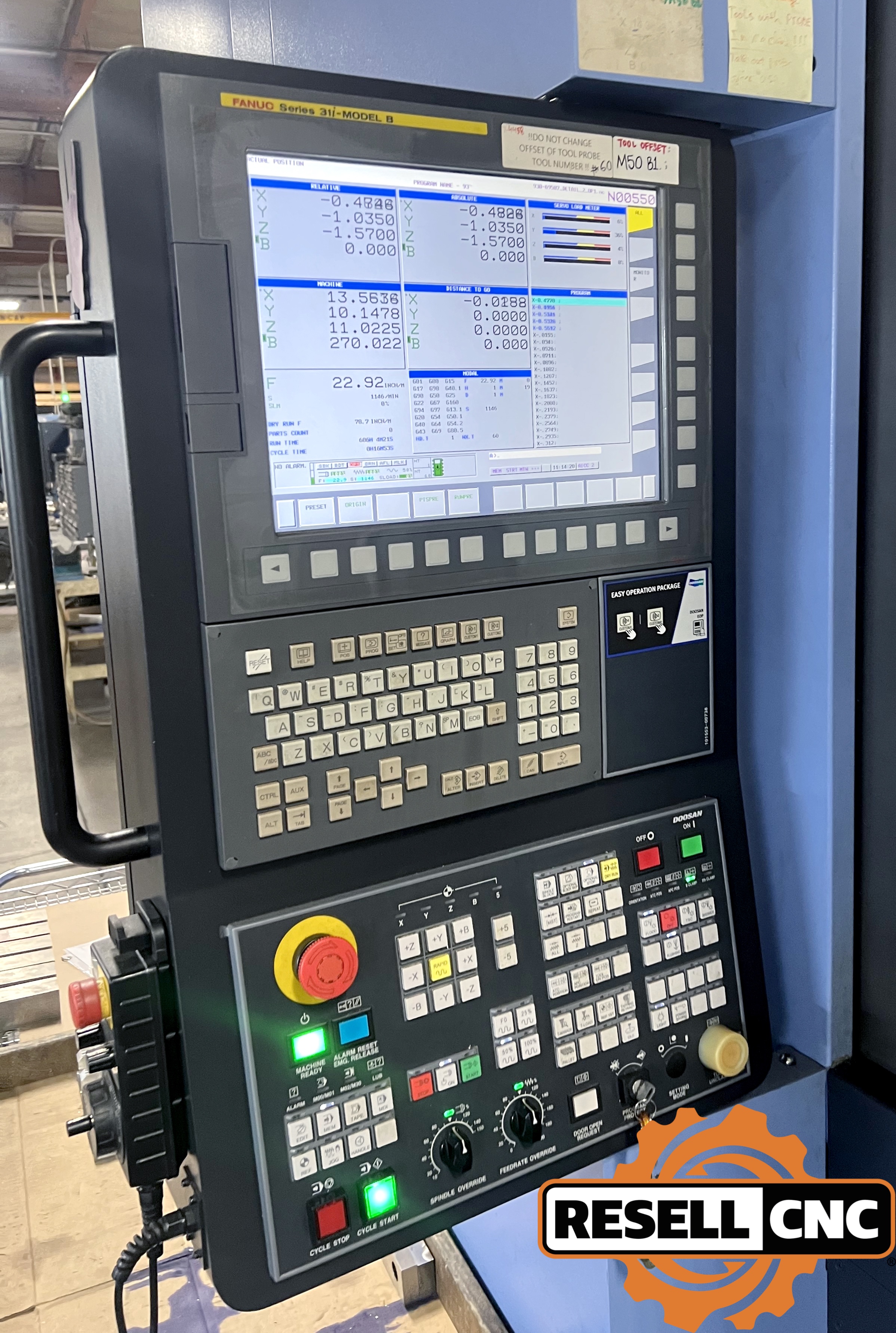 Doosan NHP-5000 CNC Horizontal Mills | Used CNC - Resell CNC