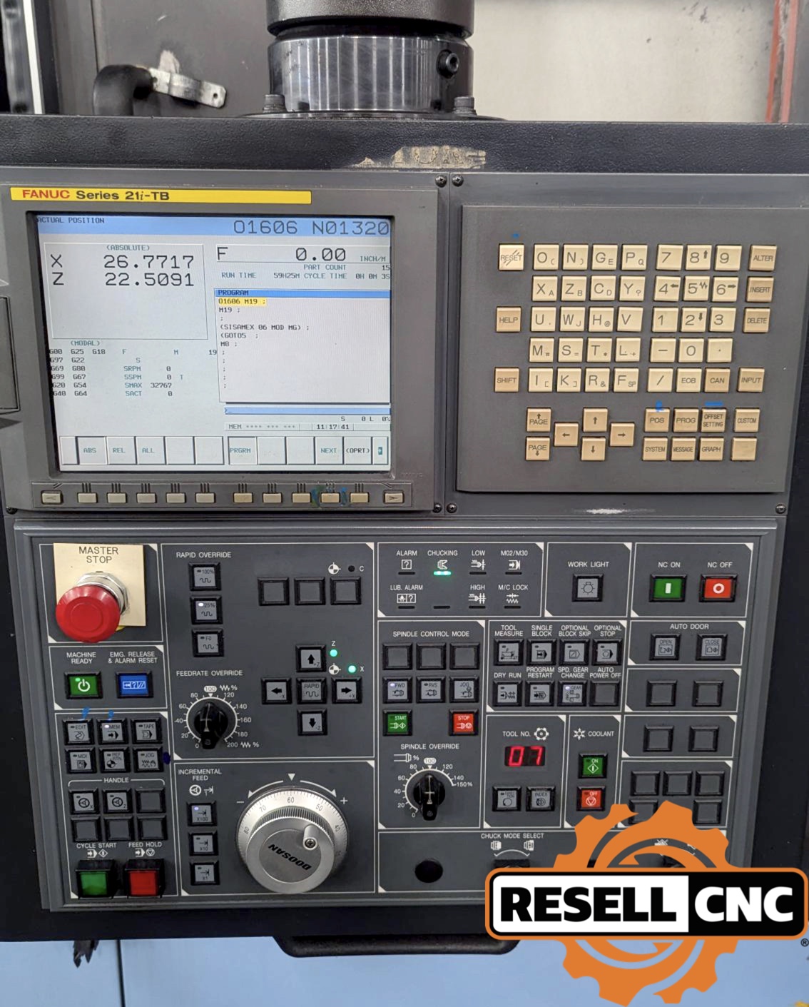 Doosan Puma V550 Vertical Turret Lathes (VTLs) | Used CNC - Resell CNC