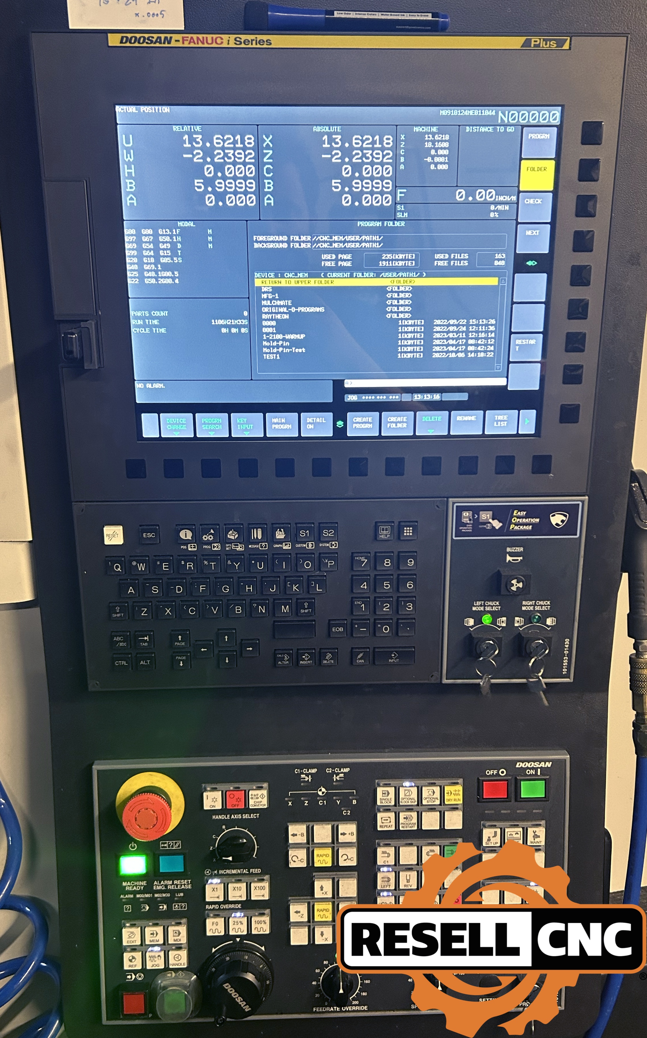 Doosan Lynx 2100LMSB CNC Lathes | Used CNC - Resell CNC