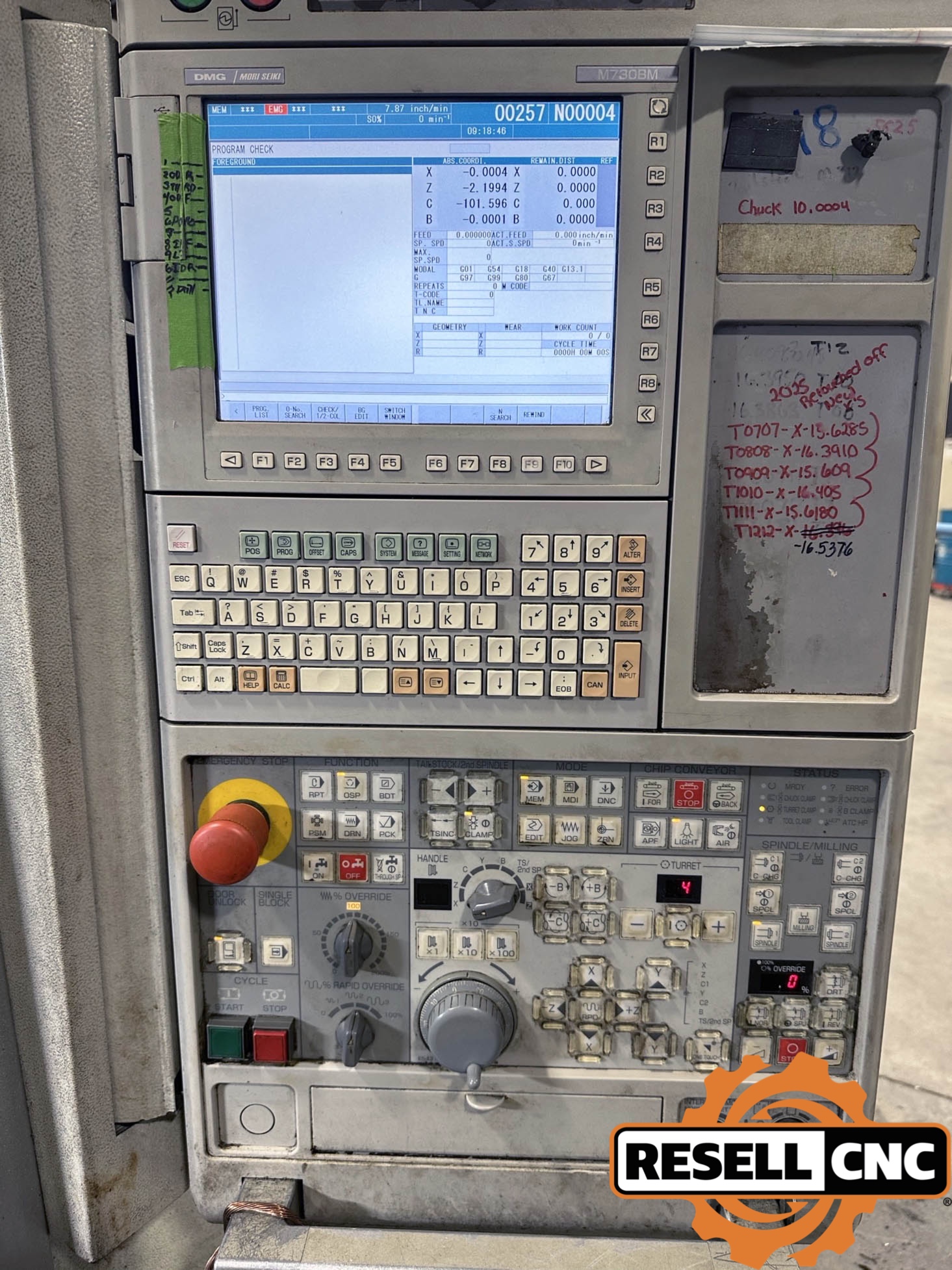 ミルクページ Mori-Seiki NLX2500MC/700 CNC Lathes | Used CNC - Resell CNC