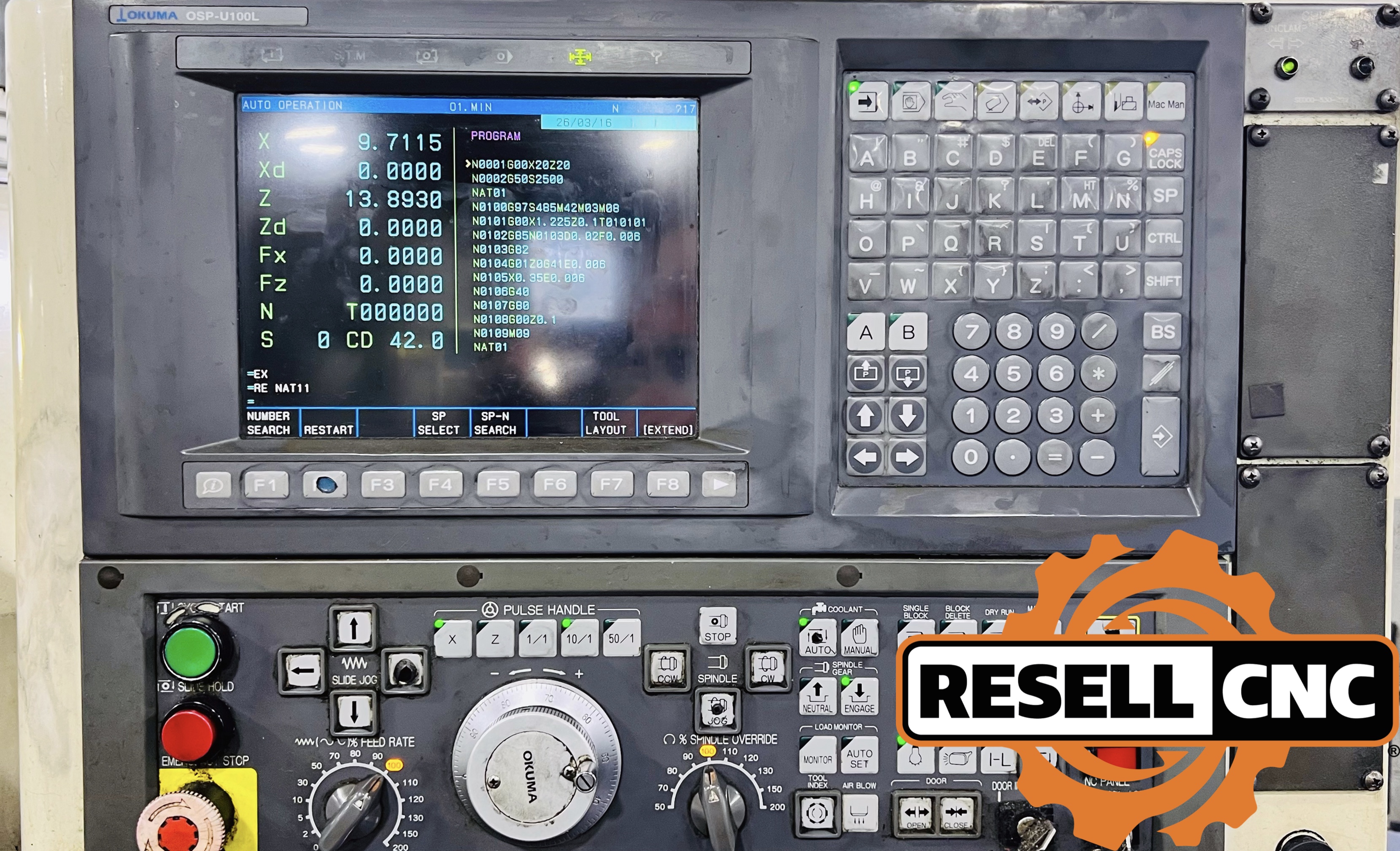 Okuma Crown-762S-BB CNC Lathes | Used CNC - Resell CNC